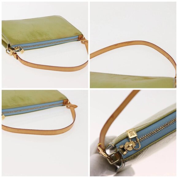 LOUIS VUITTON Monogram Vernis Lexington Pouch Baby Blue M91011 LV Auth BA6095 - Picture 16 of 16